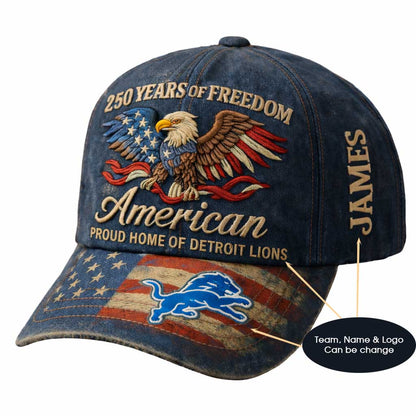 250th Anniversary USA Hat Vintage Eagle 250 Year American Anniversary Patriotic Unisex Baseball Cap