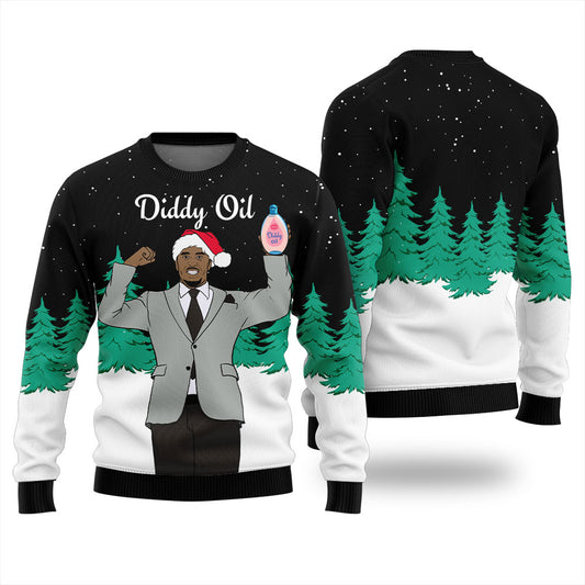 Diddy Oil Ugly Christmas Sweater