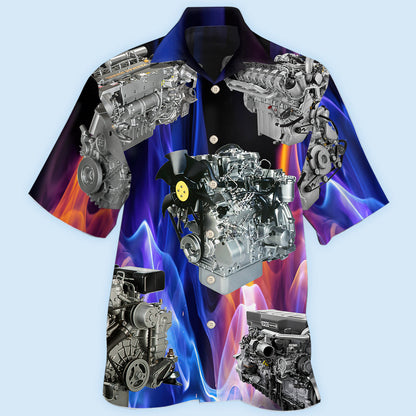 Engine Diesel Engine Amazing - Hawaiian Shirt 