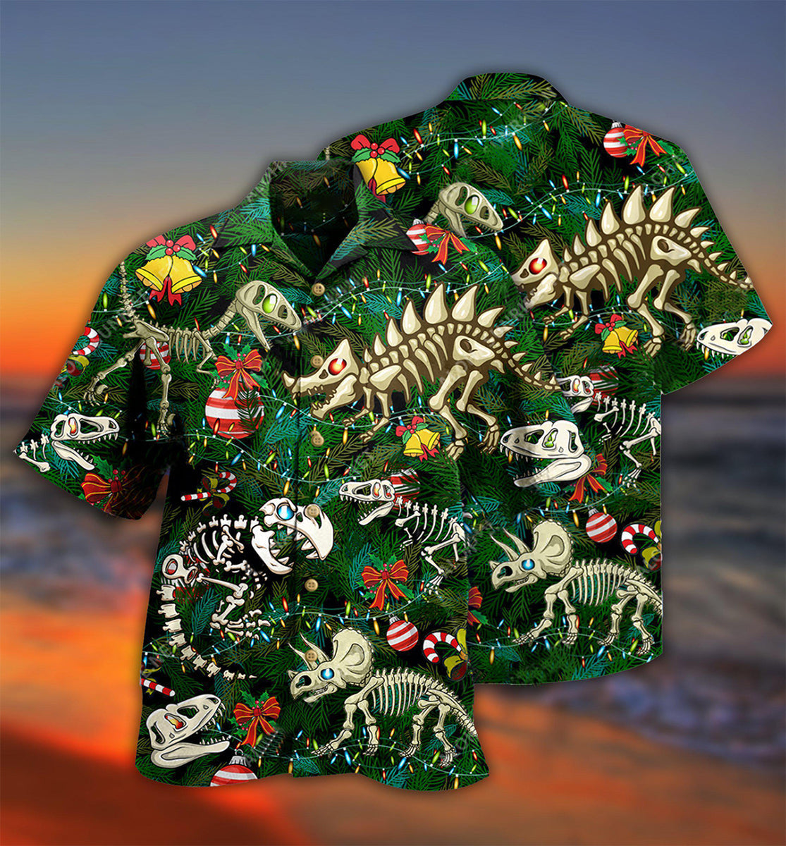 Dinosaur Dear Santa I Am A Dinosaur Christmas - Hawaiian Shirt 