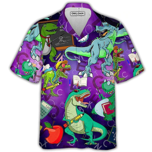 Hawaiian Shirt / Adults / S Dinosaur Funny Summer - Hawaiian Shirt 