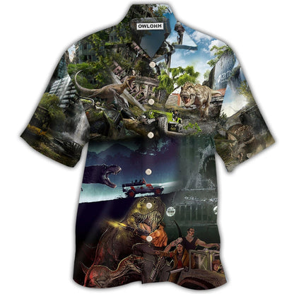 Hawaiian Shirt / Adults / S Dinosaur Jeep Strong Style - Hawaiian Shirt 
