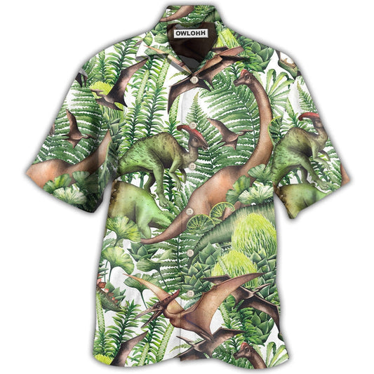 Hawaiian Shirt / Adults / S Dinosaur Jurassic Dinosaur Green Style - Hawaiian Shirt 
