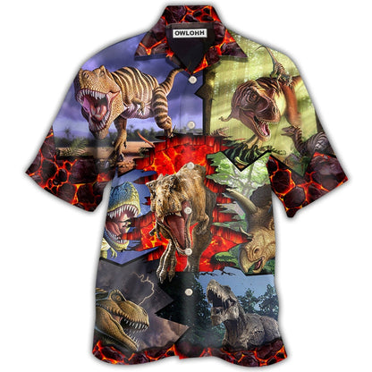 Hawaiian Shirt / Adults / S Dinosaur Strong Dinosaur Expert - Hawaiian Shirt 