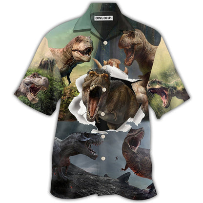 Hawaiian Shirt / Adults / S Dinosaur T-rex Cool - Hawaiian Shirt 