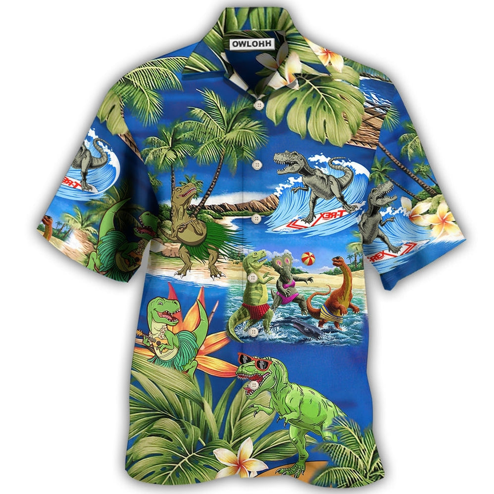Hawaiian Shirt / Adults / S Dinosaur World Summer Beach - Hawaiian Shirt 