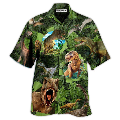 Hawaiian Shirt / Adults / S Dinosaur Let The World Hear You Strong Roar - Hawaiian Shirt 