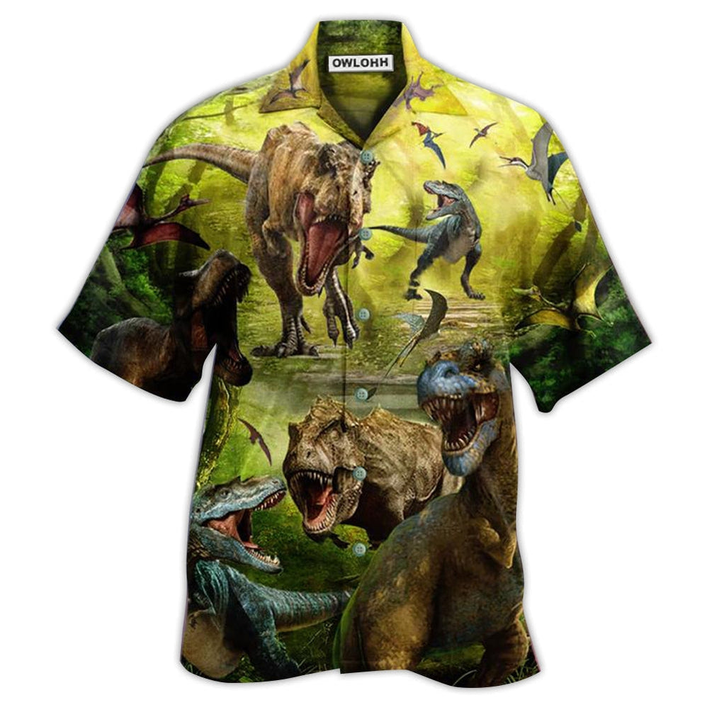 Hawaiian Shirt / Adults / S Dinosaur My Love Dinosaur World - Hawaiian Shirt 