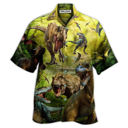 Hawaiian Shirt / Adults / S Dinosaur My Love Dinosaur World - Hawaiian Shirt 