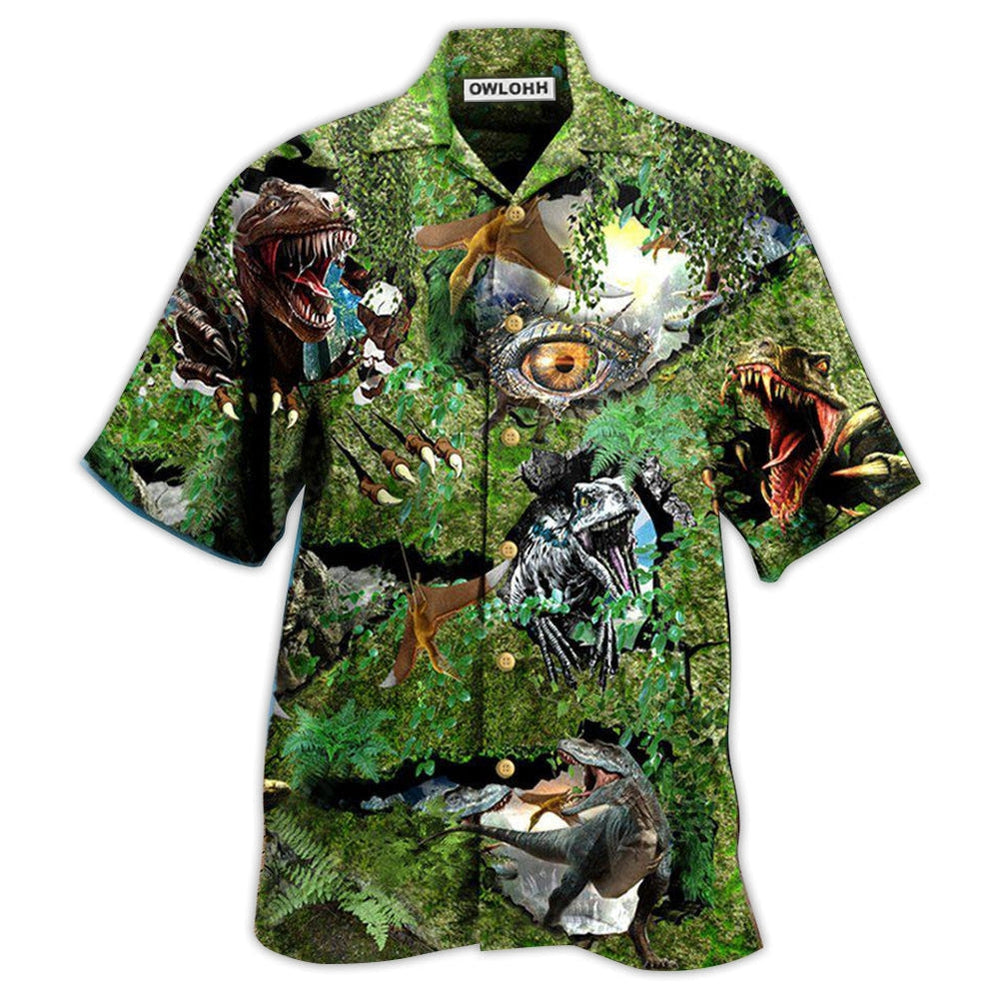 Hawaiian Shirt / Adults / S Dinosaur T-rex Just Wanna - Hawaiian Shirt 