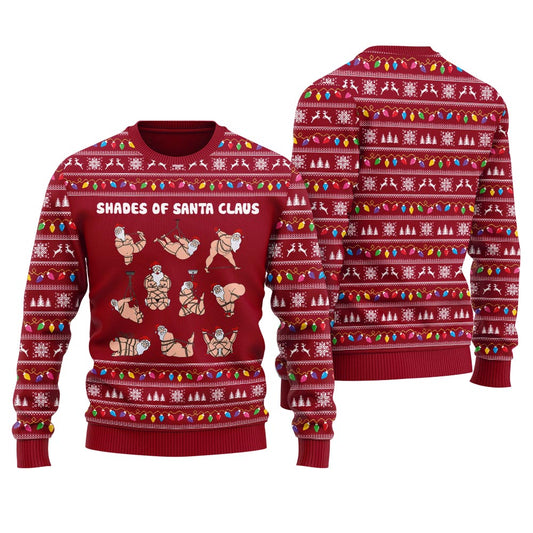 Dirty Shades Of Santa Men's Ugly Christmas Sweater