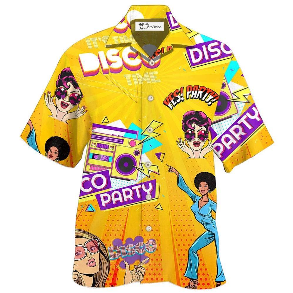 Hawaiian Shirt / Adults / S Disco It's Time To Party - Hawaiian Shirt 