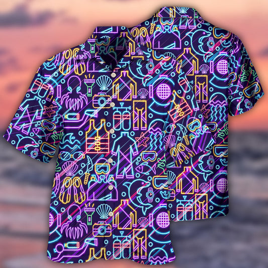 Diving Is Calling And I Must Go I'm So Excited - Hawaiian Shirt 