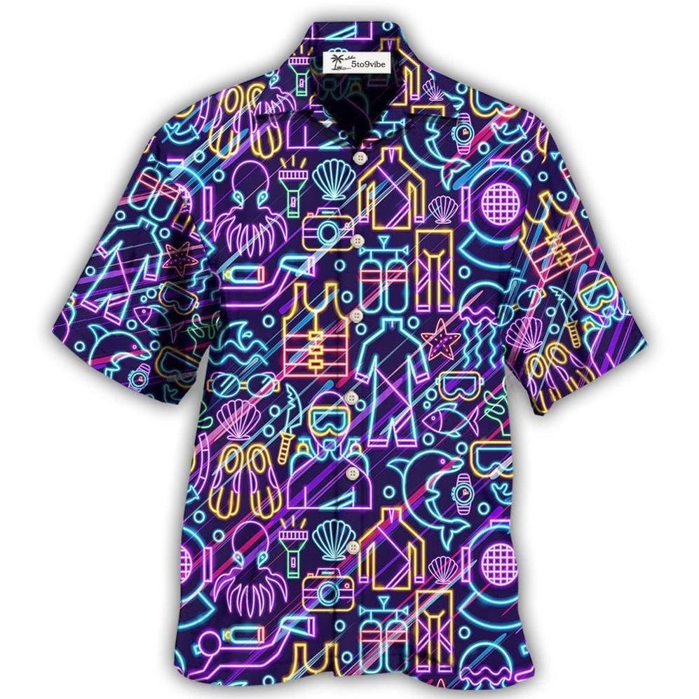 Hawaiian Shirt / Adults / S Diving Is Calling And I Must Go I'm So Excited - Hawaiian Shirt 