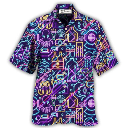 Hawaiian Shirt / Adults / S Diving Is Calling And I Must Go I'm So Excited - Hawaiian Shirt 