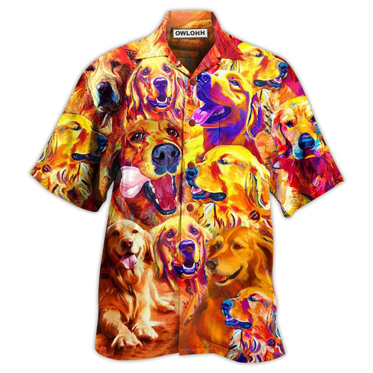 Hawaiian Shirt / Adults / S Golden Retriever Dad Ever - Hawaiian Shirt 