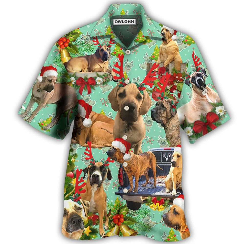 Hawaiian Shirt / Adults / S Dog Cute Dogs Merry Christmas - Hawaiian Shirt 