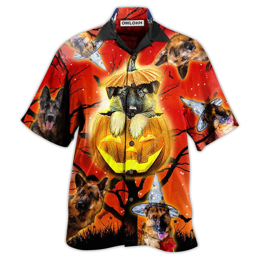 Hawaiian Shirt / Adults / S German Shepherd Dog Cute Halloween - Hawaiian Shirt 