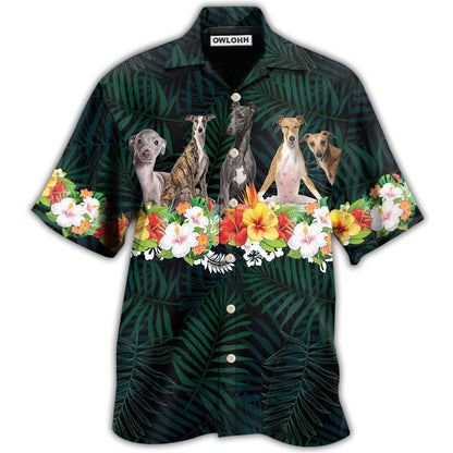 Hawaiian Shirt / Adults / S Dog Italian Greyhound Tropical Style - Hawaiian Shirt 