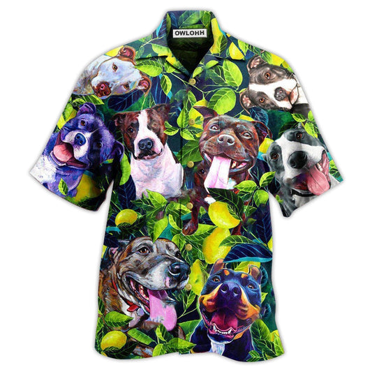 Hawaiian Shirt / Adults / S Pitbull On The Lemon Tree - Hawaiian Shirt 