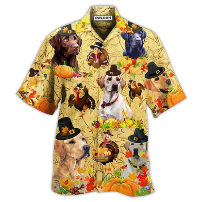 Hawaiian Shirt / Adults / S Labrador Retriever Dog Thanksgiving - Hawaiian Shirt 