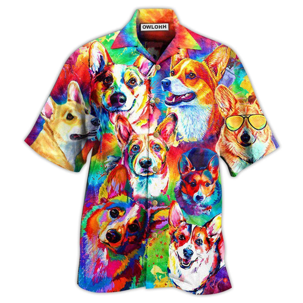 Hawaiian Shirt / Adults / S Corgi Don't Care - Hawaiian Shirt 