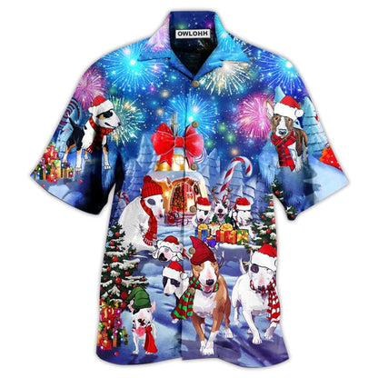 Hawaiian Shirt / Adults / S Bully Dog Merry Christmas - Hawaiian Shirt 