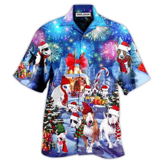 Hawaiian Shirt / Adults / S Bully Dog Merry Christmas - Hawaiian Shirt 