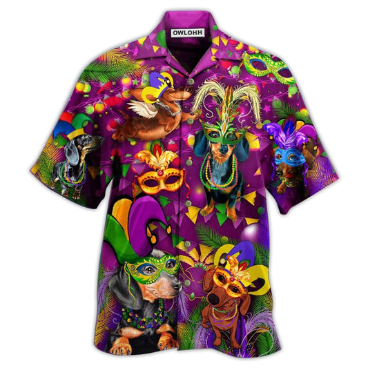 Hawaiian Shirt / Adults / S Dachshund Dogs Prom King And Queen - Hawaiian Shirt 