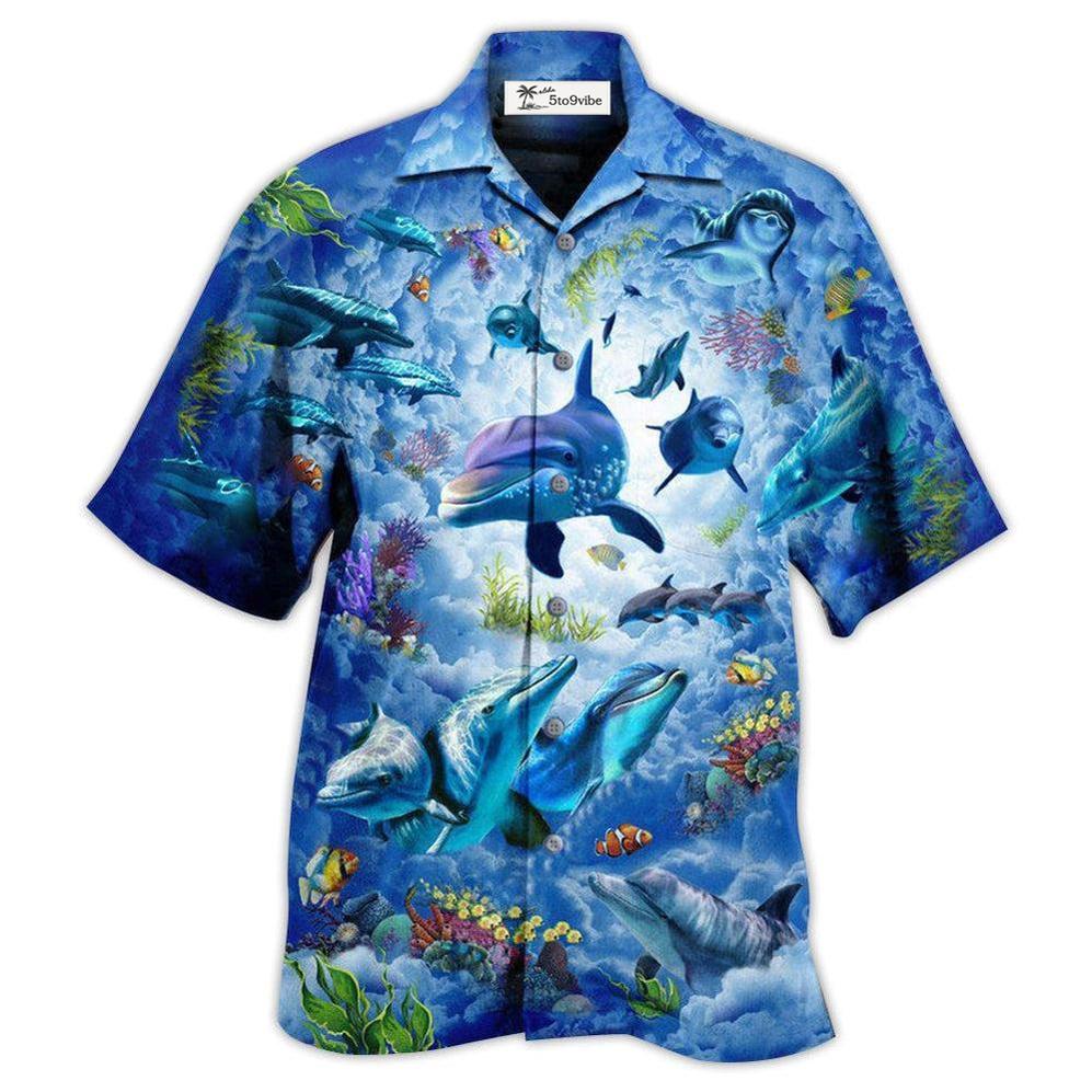 Hawaiian Shirt / Adults / S Dolphin My Lovely Animal Is A Dolphin - Hawaiian Shirt 