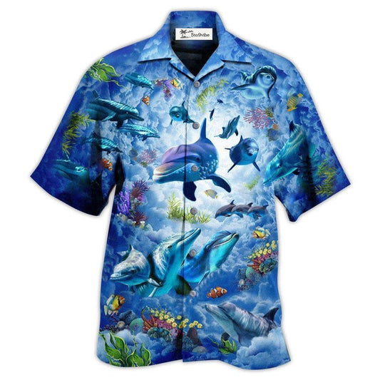 Hawaiian Shirt / Adults / S Dolphin My Lovely Animal Is A Dolphin - Hawaiian Shirt 