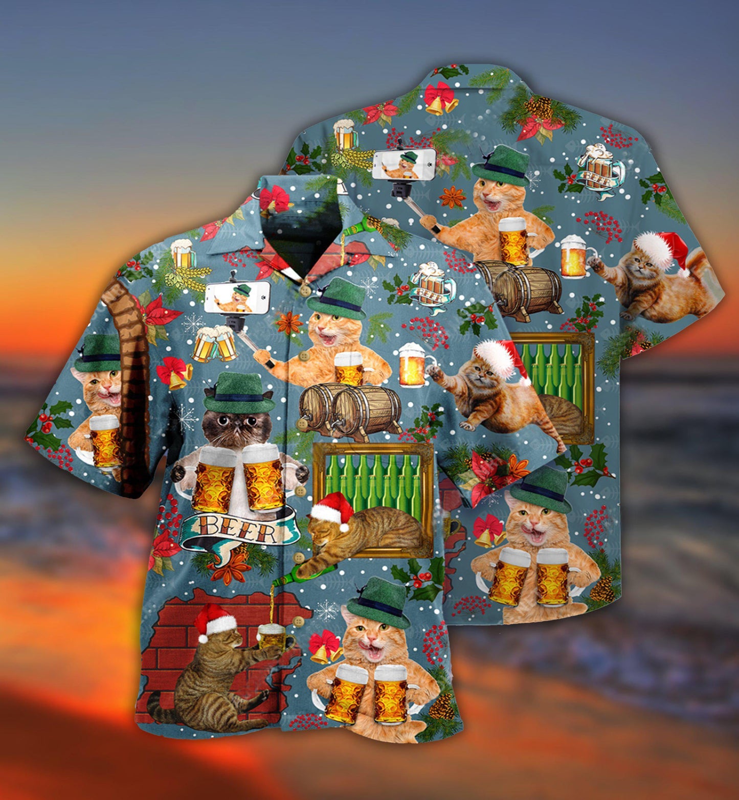 Beer Don't Let Your Cat Drink Beer - Hawaiian Shirt 