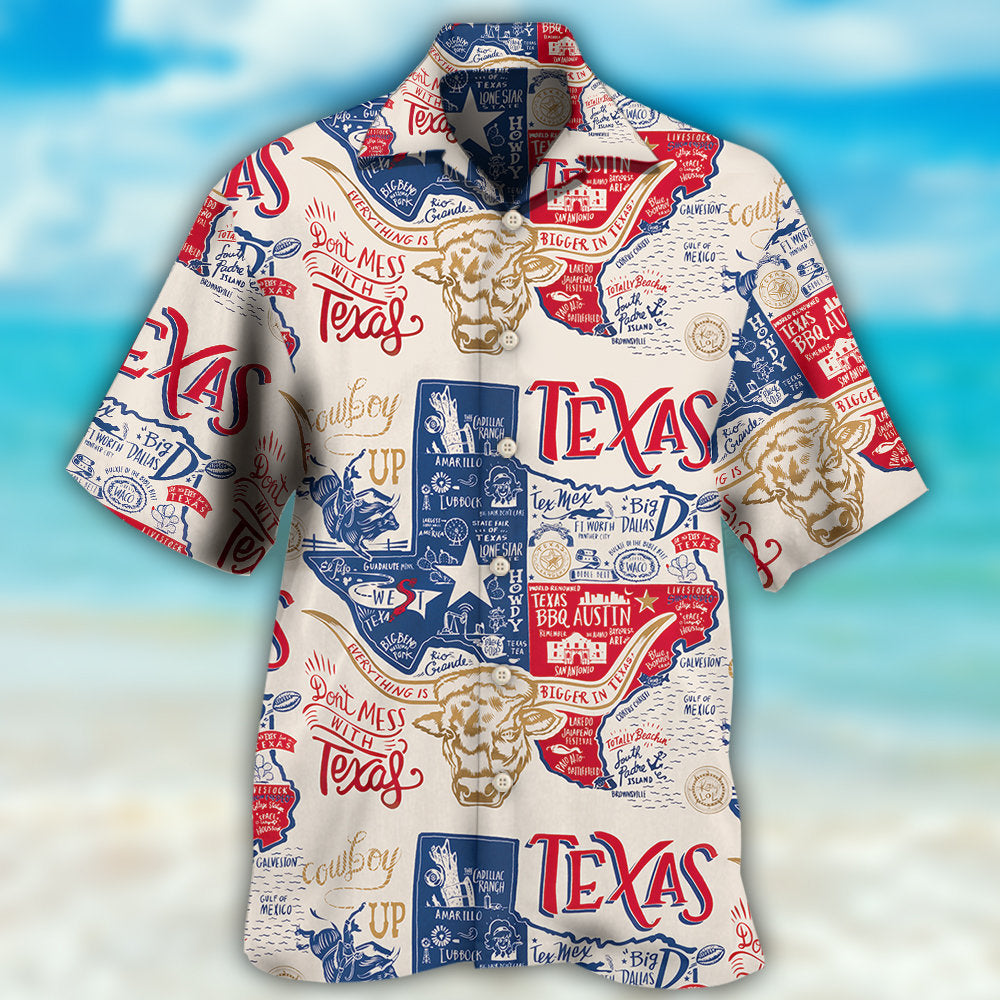 Texas Don't Mess With Texas - Hawaiian Shirt 