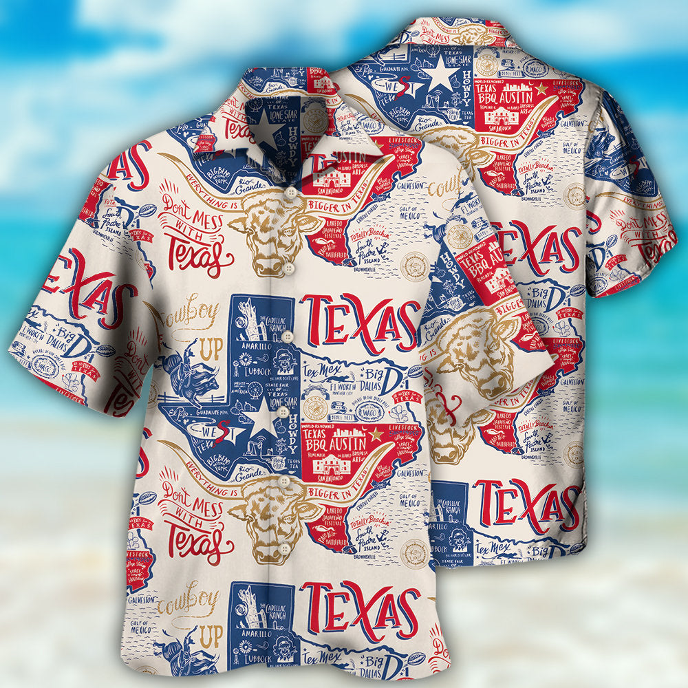 Texas Don't Mess With Texas - Hawaiian Shirt 
