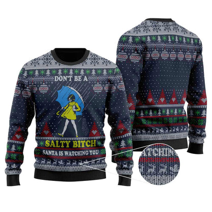 Don't Be A Salty Bitch Ugly Christmas Sweater | Christmas Sweater For Men Women - Funny Ugly Christmas Sweater