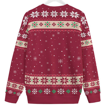 Dont Stop Believin African American Santa Womens Plus Size Ugly Sweater