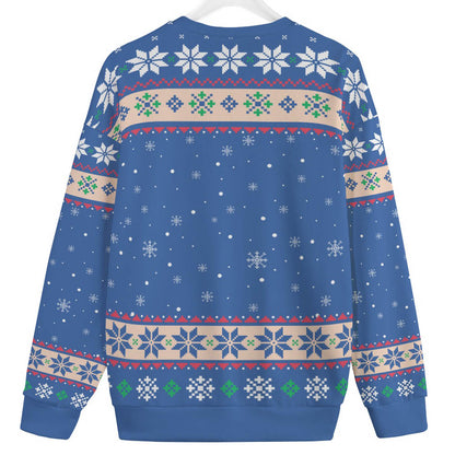 Dont Stop Believin Black Santa Claus Plus Size Ugly Sweater