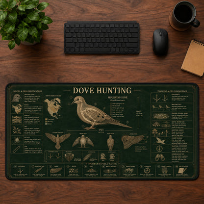 Dove Hunting Desk Mat Mouse Pad | 5To9Vibe
