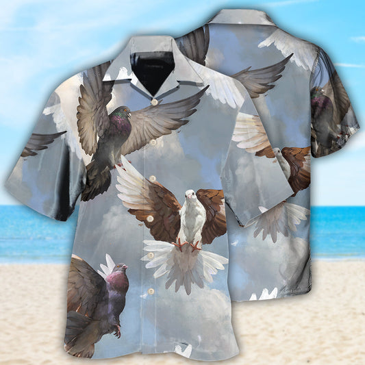 Dove Beautiful Dove Fly To Sky - Hawaiian Shirt 