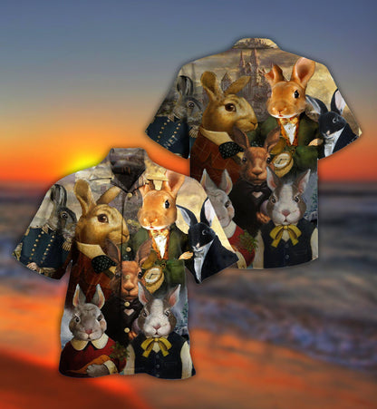 Rabbit Down The Rabbit Hole - Hawaiian Shirt 