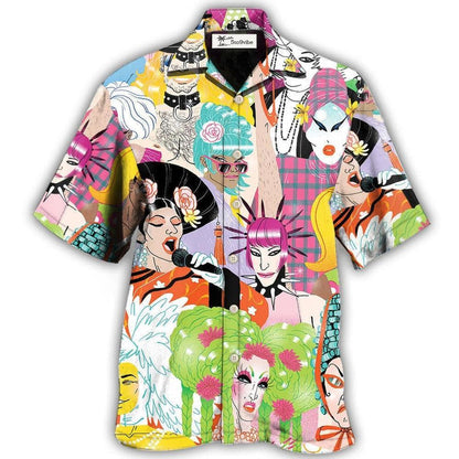 Hawaiian Shirt / Adults / S Drag Queen Sing A Song - Hawaiian Shirt 