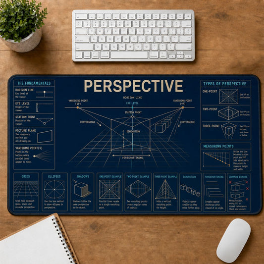 Drawing Perspective Desk Mat | 5To9Vibe