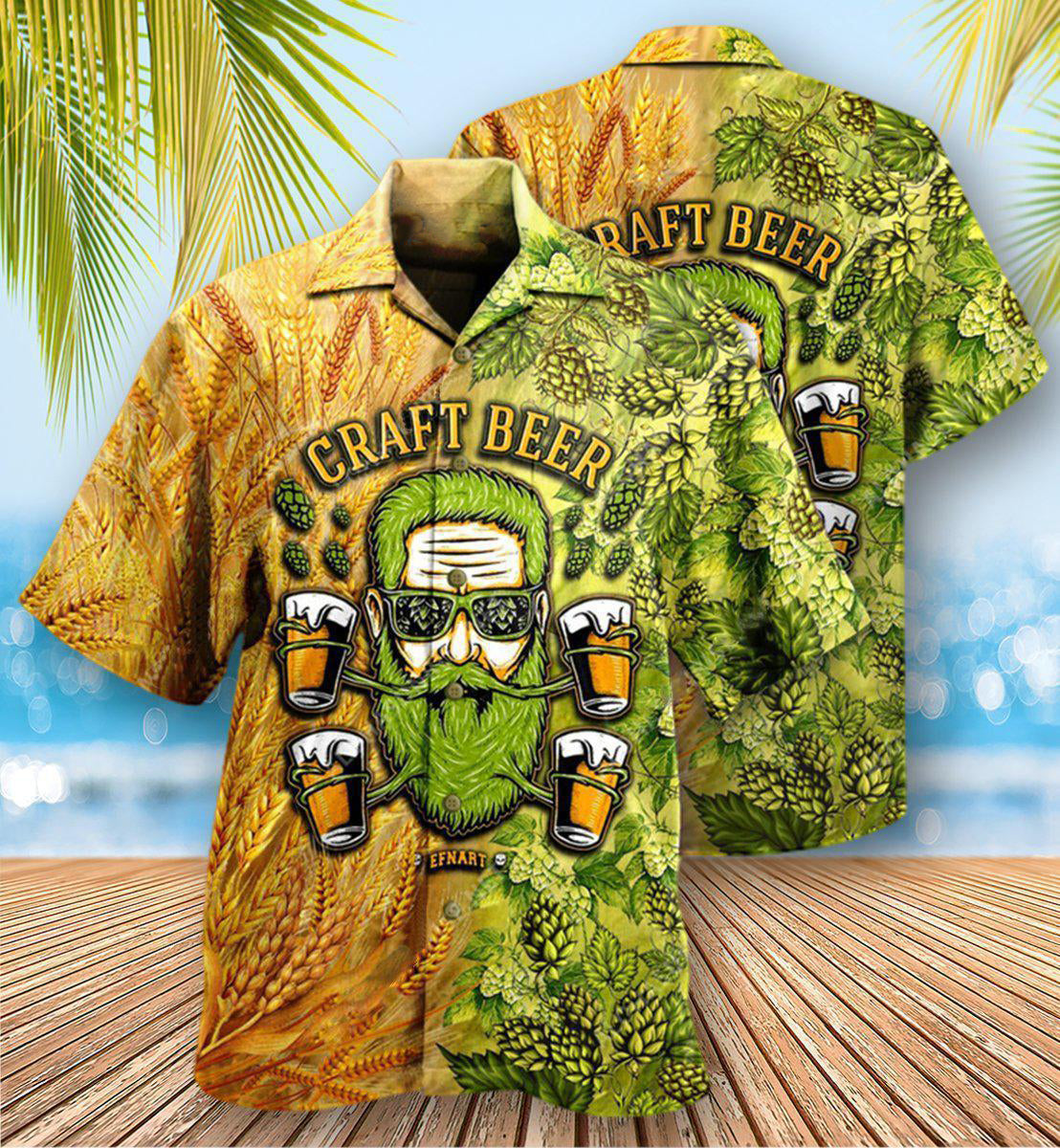 Beer Drink First Think Later - Hawaiian Shirt 