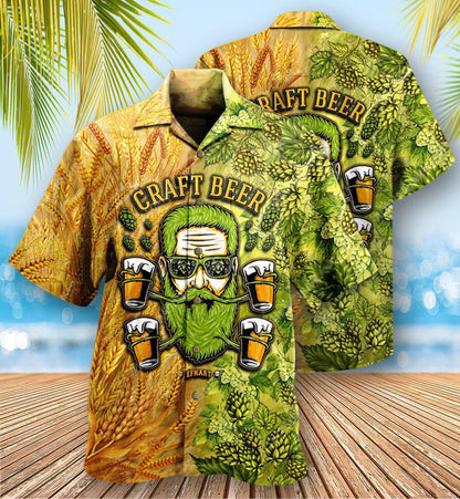 Beer Drink First Think Later - Hawaiian Shirt 
