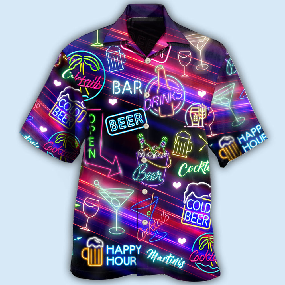 Beer Cocktails Drinking Bar - Hawaiian Shirt 
