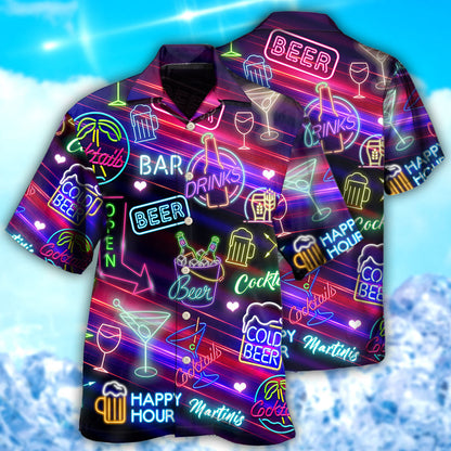 Beer Cocktails Drinking Bar - Hawaiian Shirt 