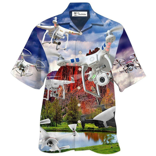 Hawaiian Shirt / Adults / S Drone Flying That What I Do In Peace Sky - Hawaiian Shirt 