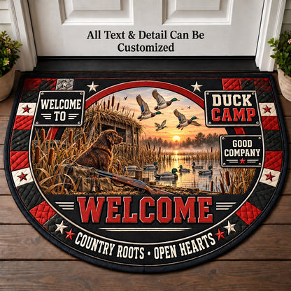Duck Camp Personalized Half Round Mat | 5To9Vibe