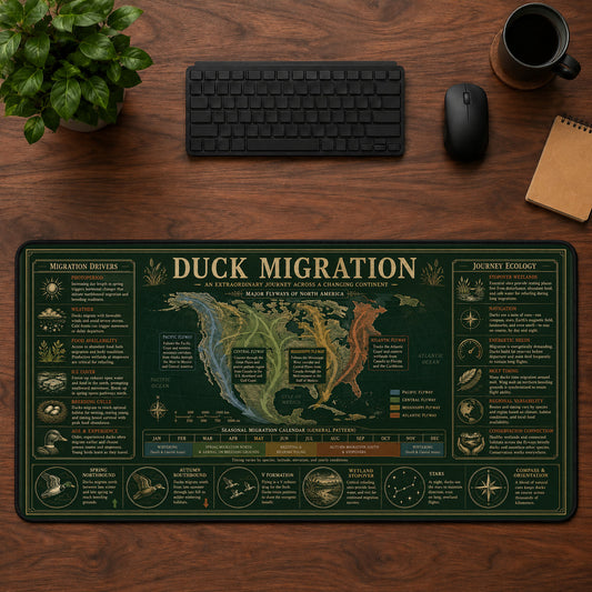 Duck Migration Desk Mat Mouse Pad | 5To9Vibe