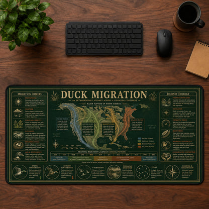 Duck Migration Desk Mat Mouse Pad | 5To9Vibe